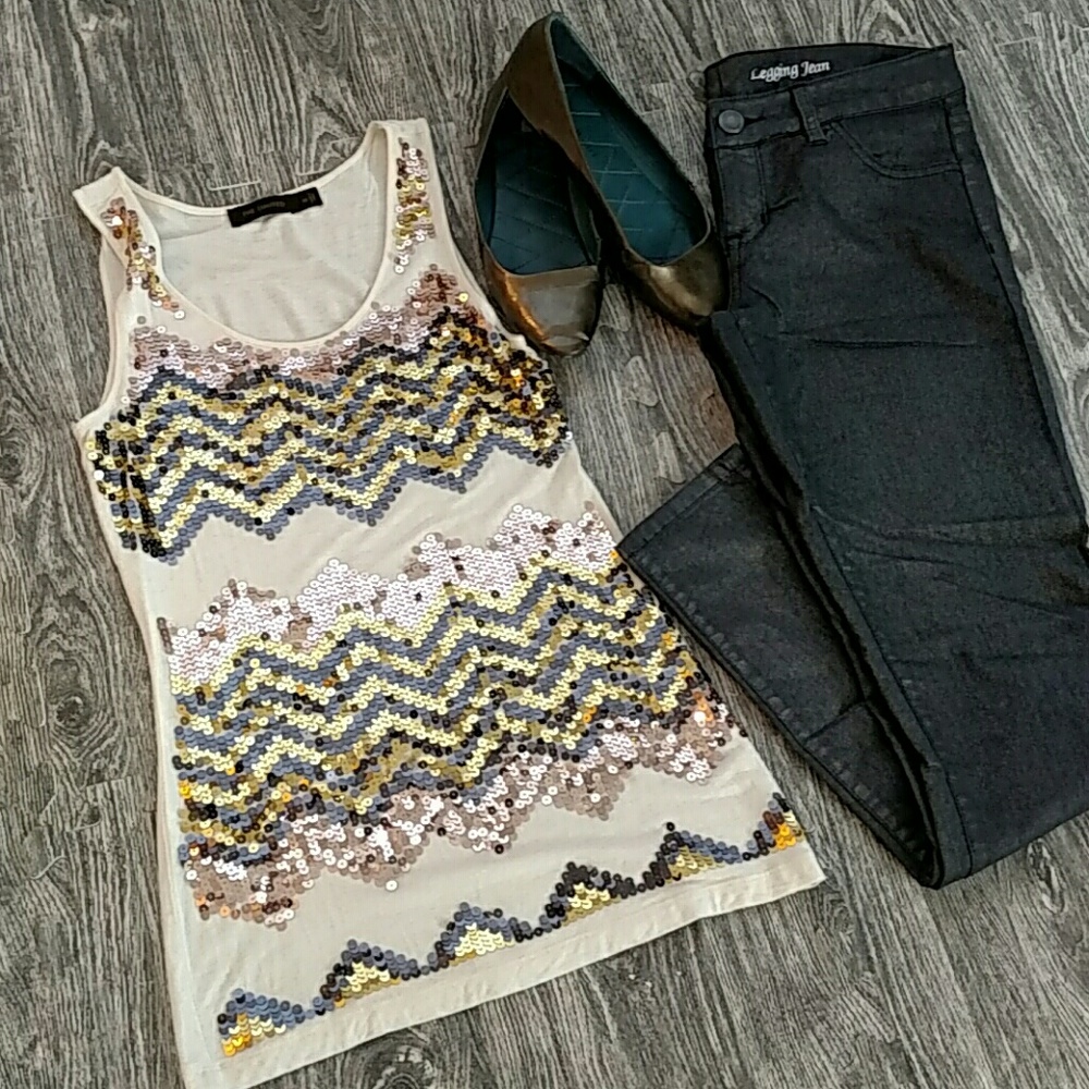Chevron Sequence Tank from The Limited